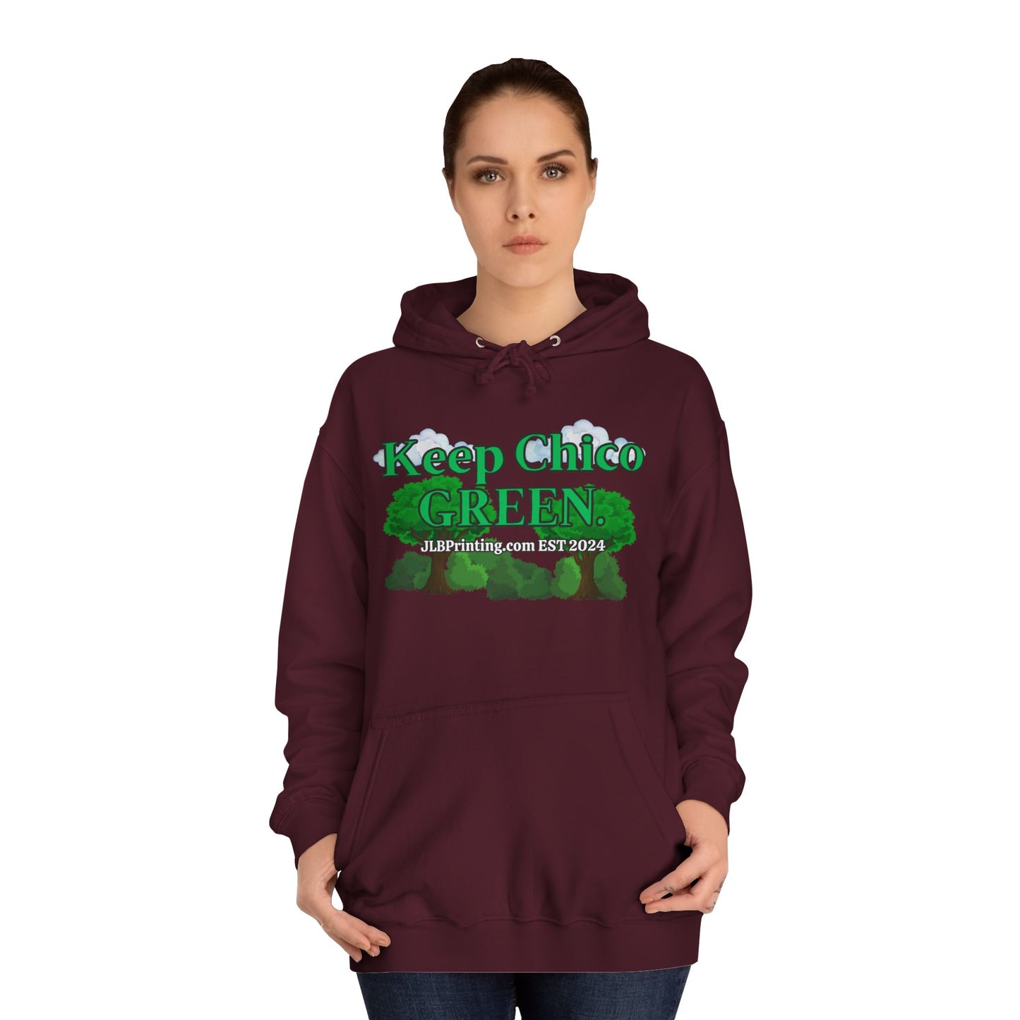 Keep Chico Green Hoddie.